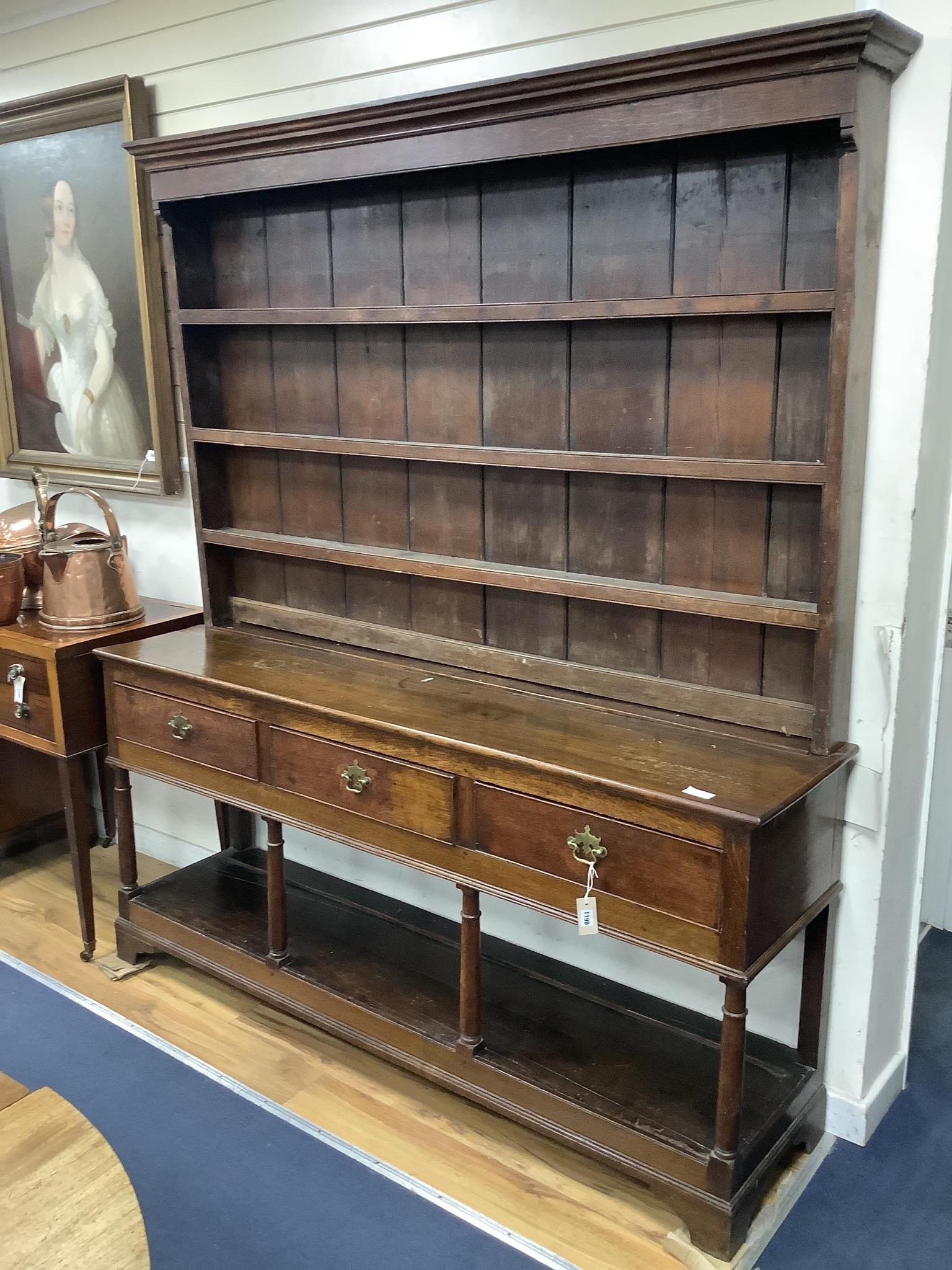 A mid 18th centuy oak dresser